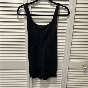 Black Kids One Piece Swimsuit